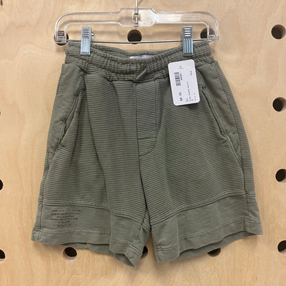 Green Ribbed Shorts