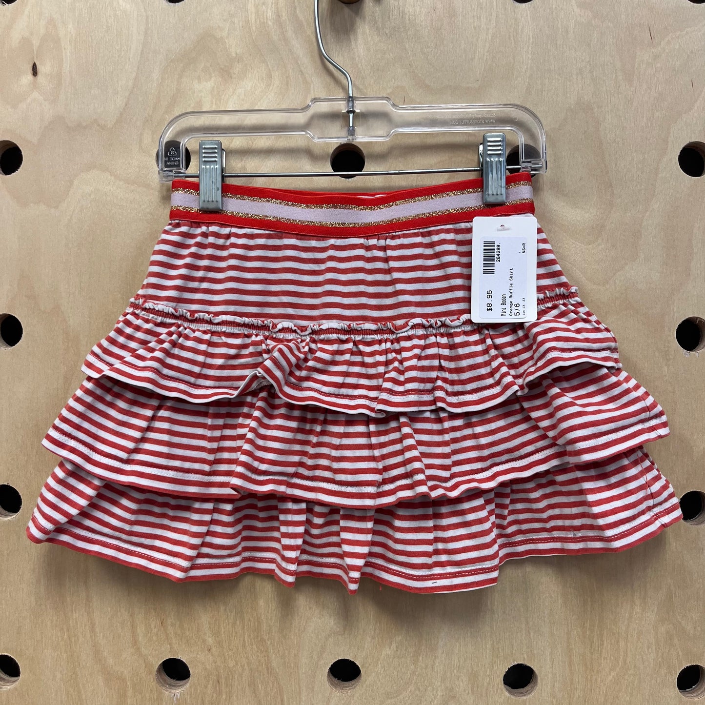 Orange Ruffle Skirt