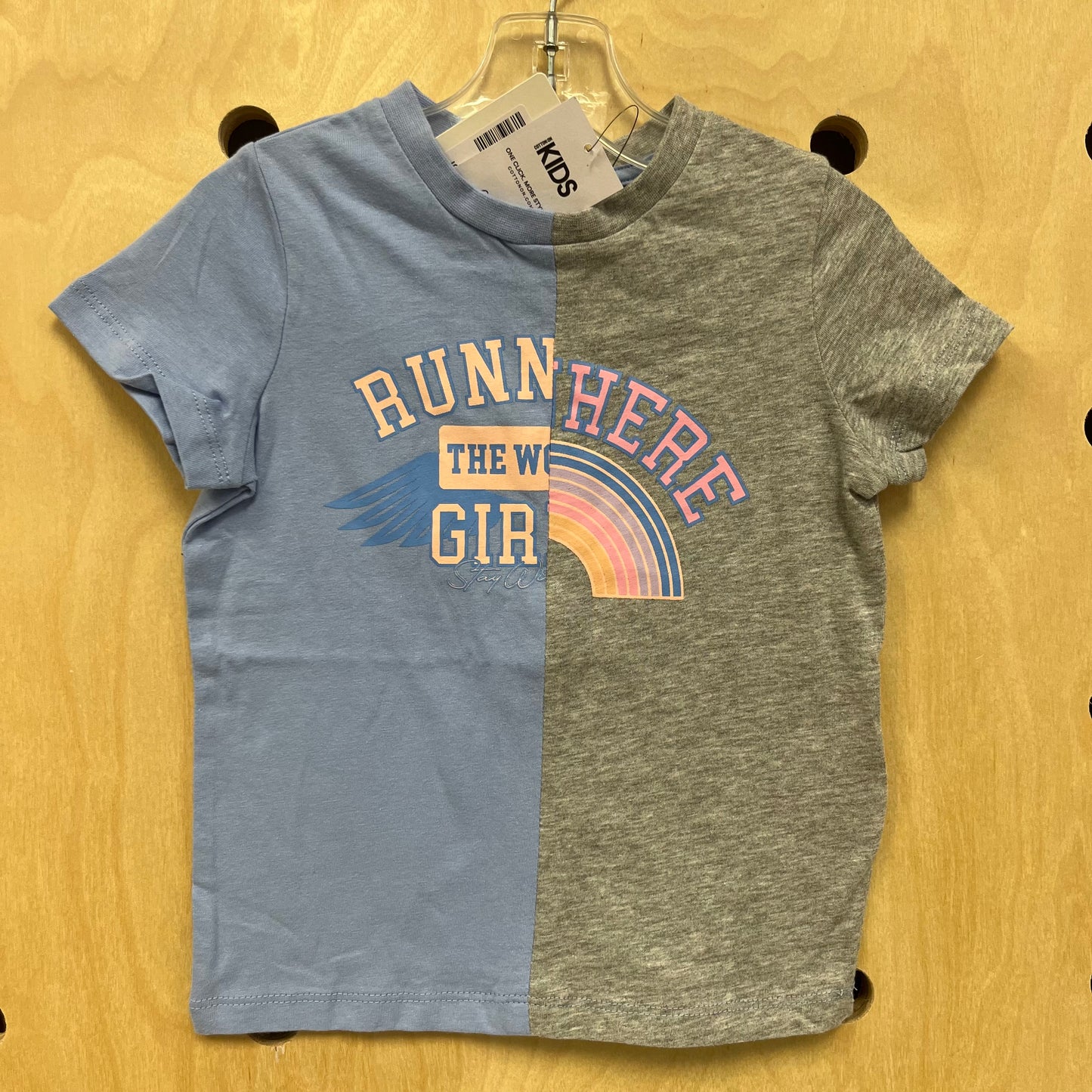 Blue/Grey Splice Tee NEW