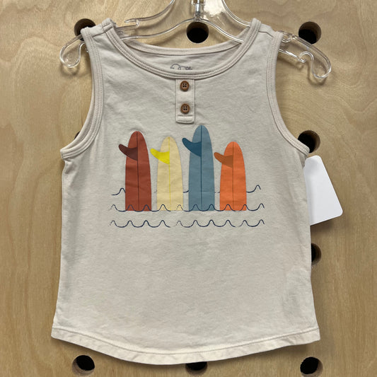 Cream Surfboard Tank