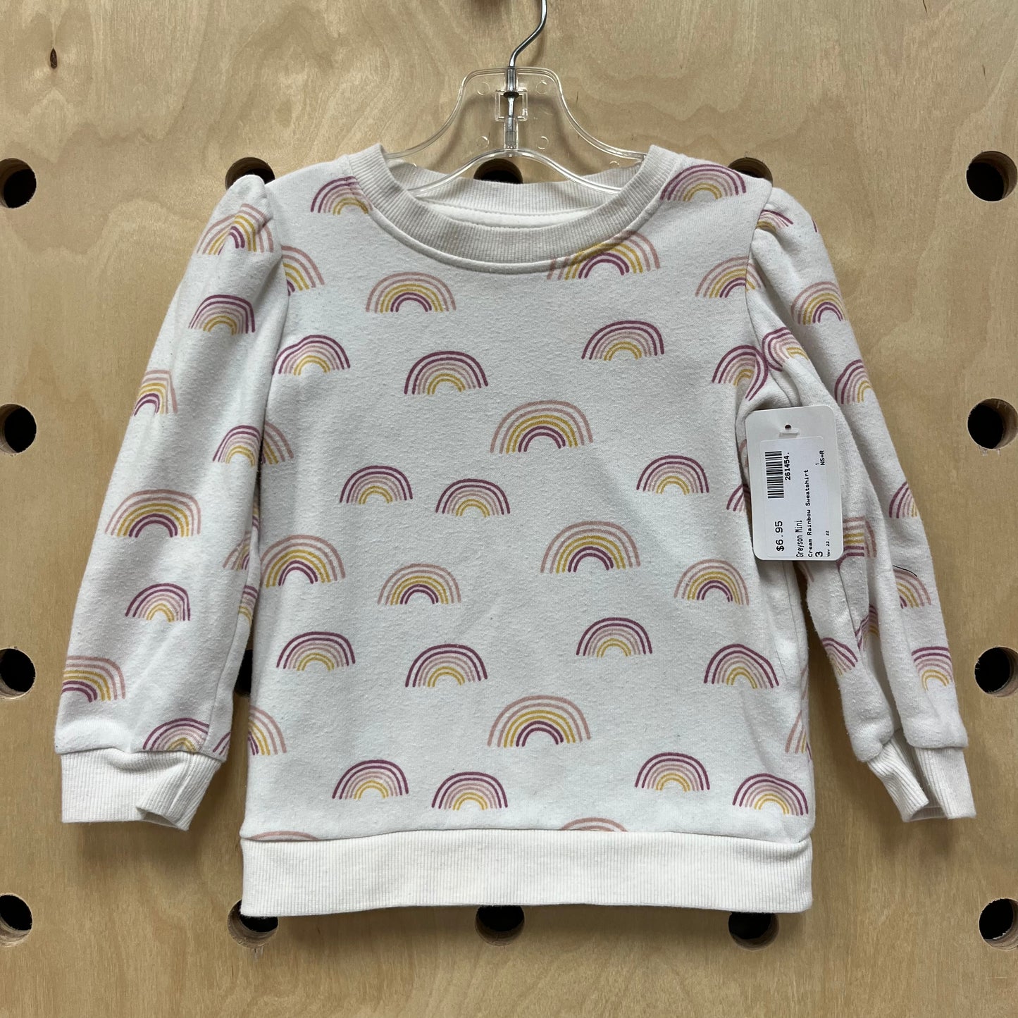 Cream Rainbow Sweatshirt