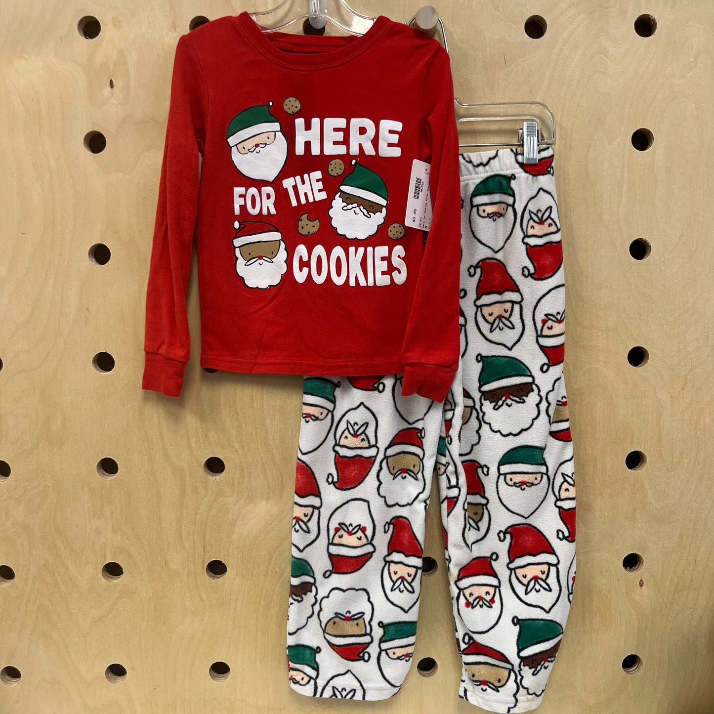 Here for Cookies Santa Jammies
