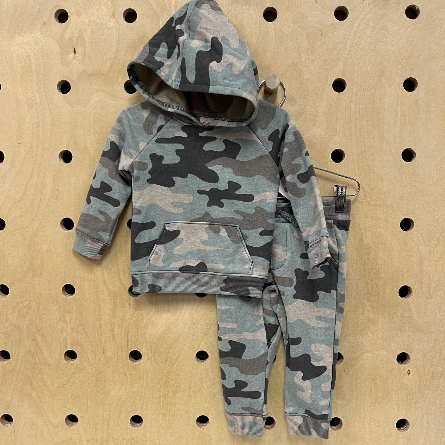 Blue Camo Hoodie Outfit