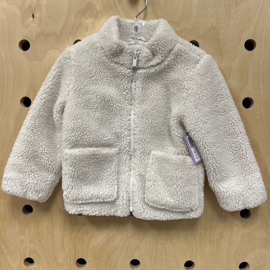 Cream Sherpa Jacket
