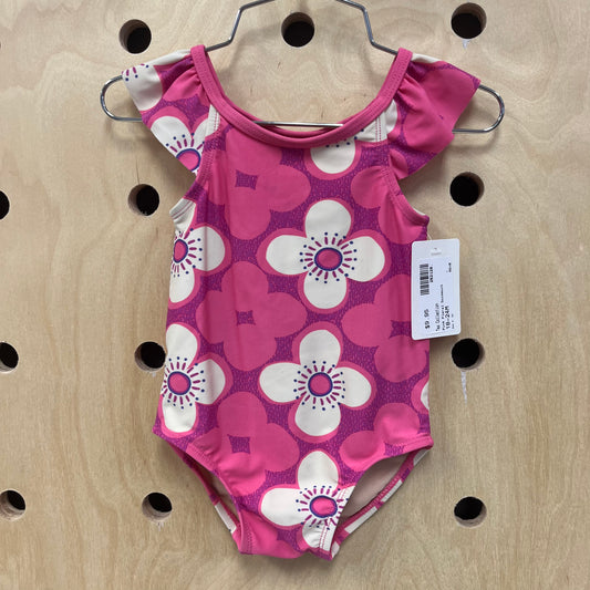 Pink Floral Swimsuit