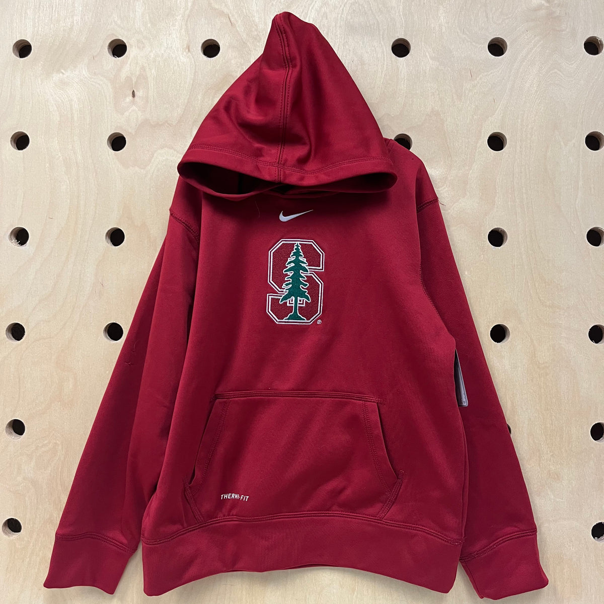 Red Stanford Dri-Fit Hoodie
