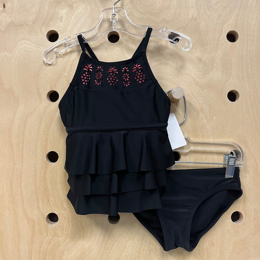 Black & Pink Pineapple Tankini