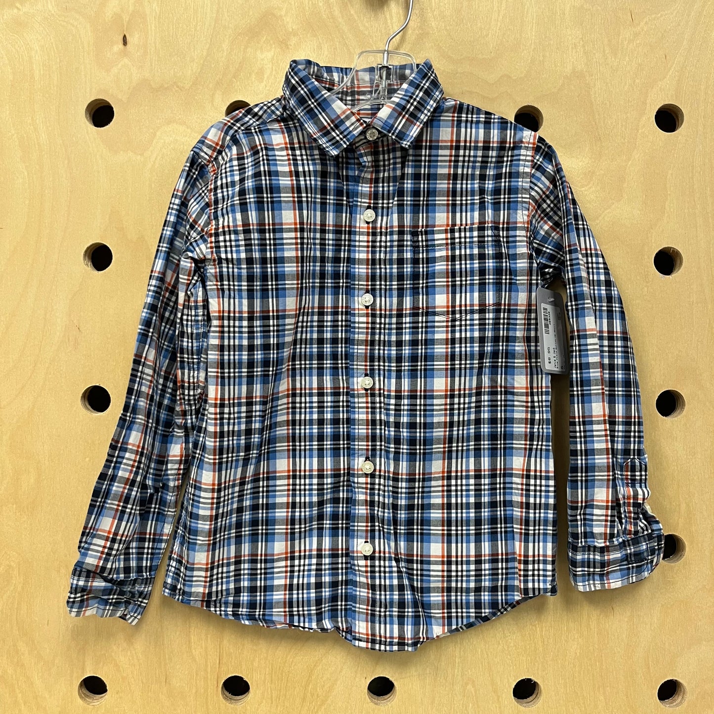 Blue Plaid Button Up Shirt