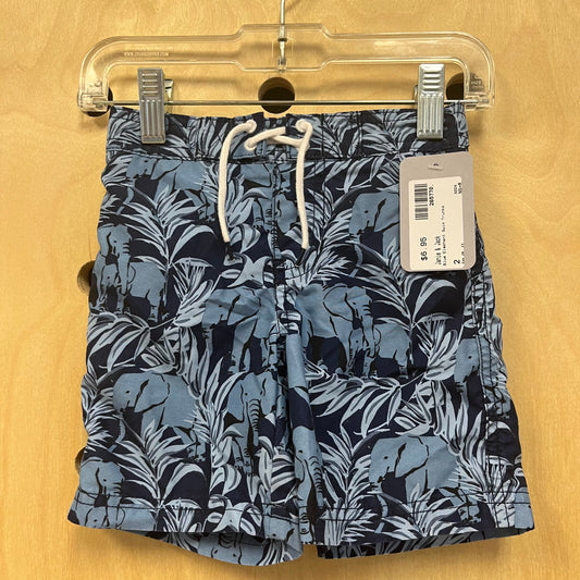 Blue Elephant Swim Trunks