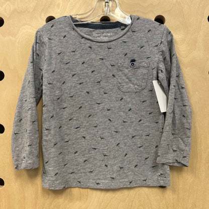 Grey & Green Dino Henley