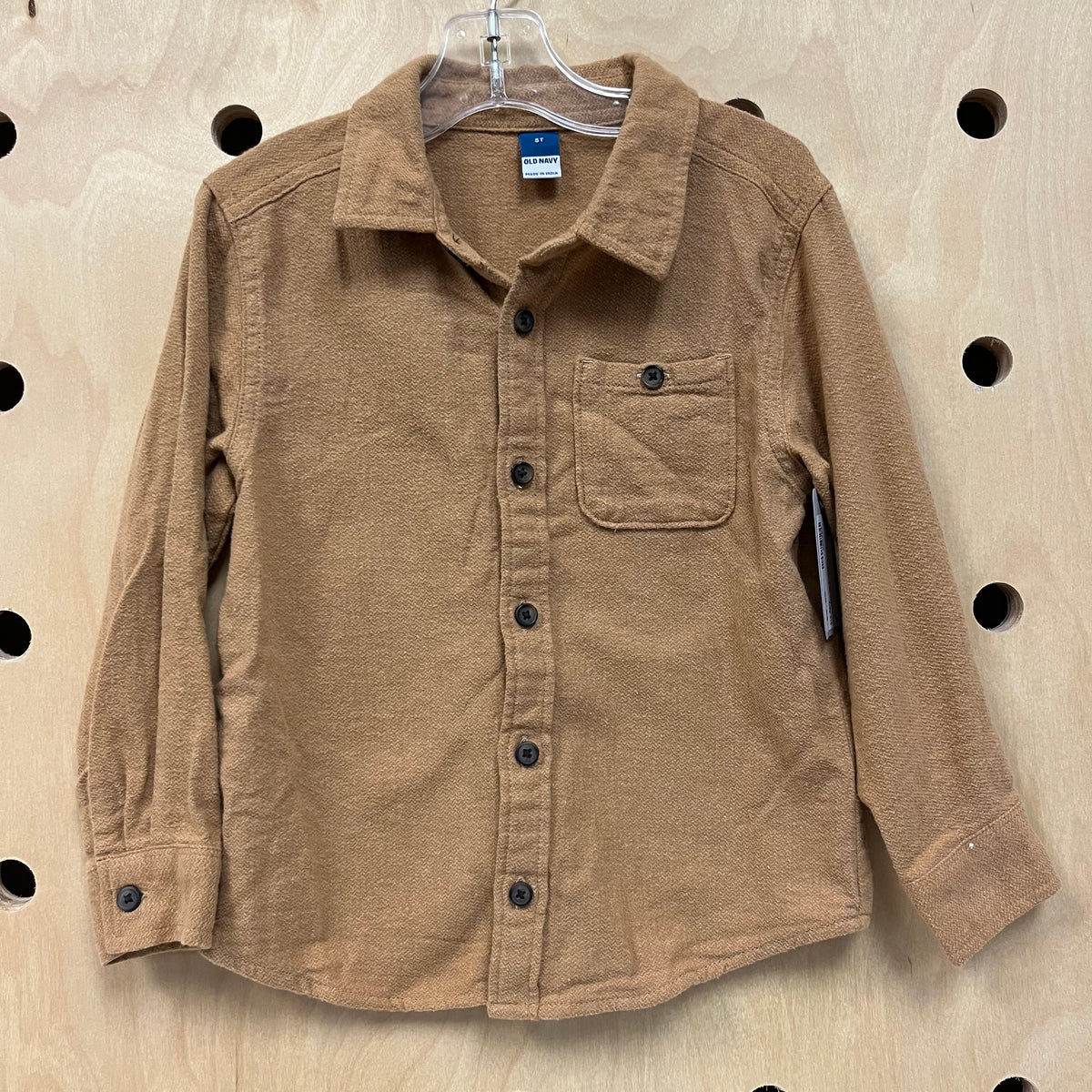Tan Button Up Flannel