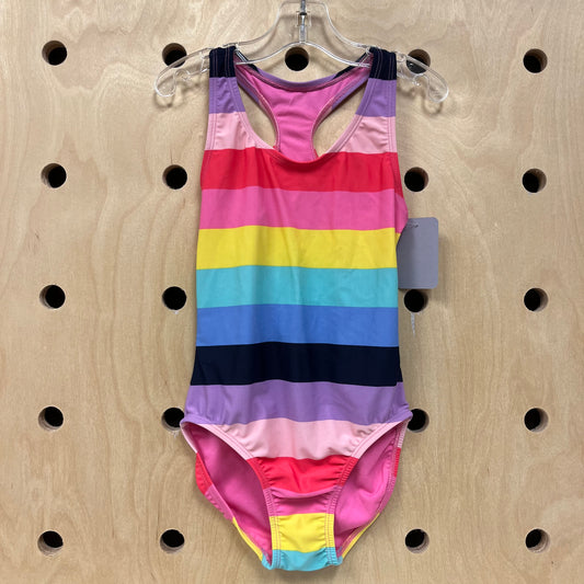 Colorful Striped Swimsuit