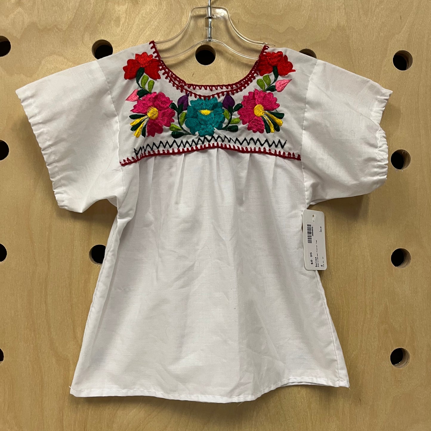 Embroidered Floral Top