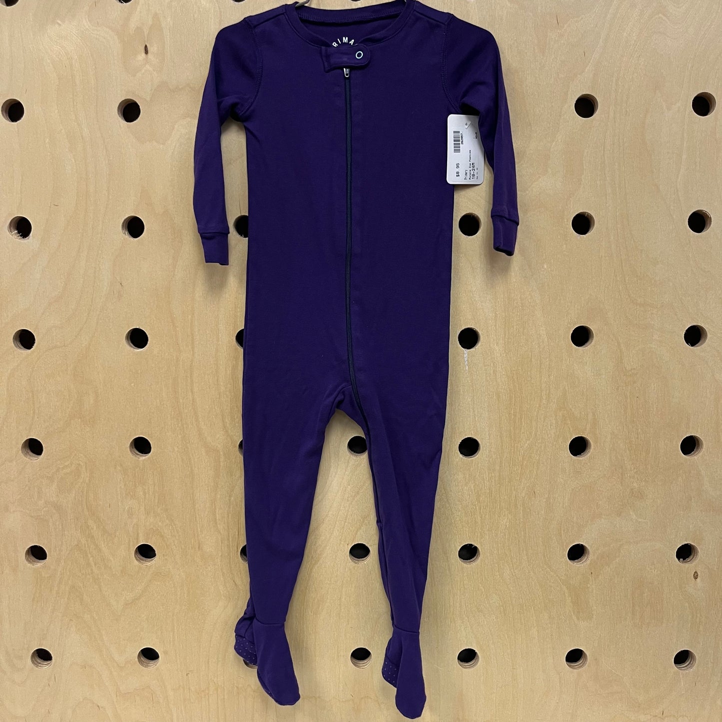 Purple Zip Footies