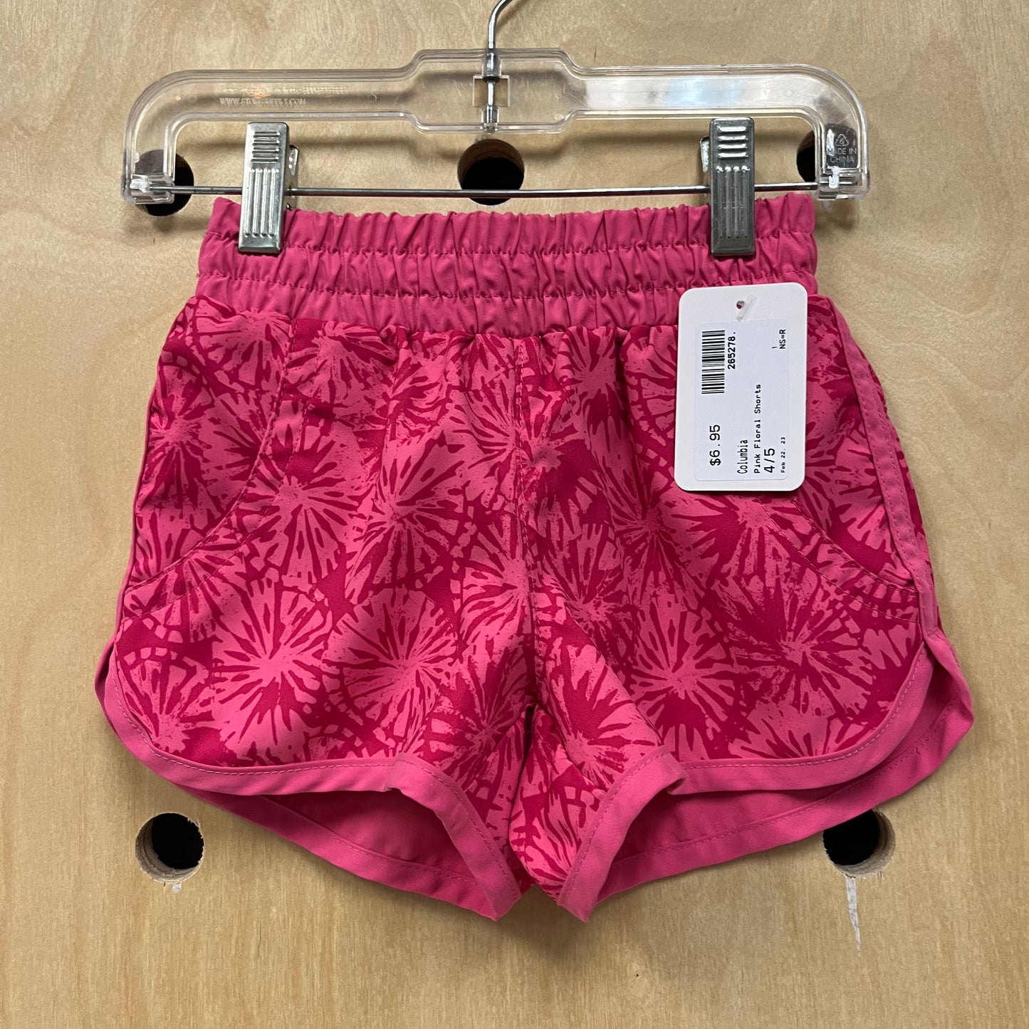 Pink Floral Shorts
