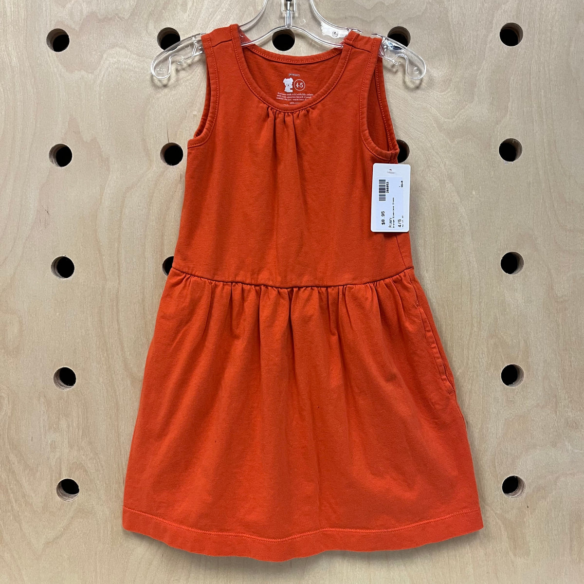 Orange Sleeveless Dress