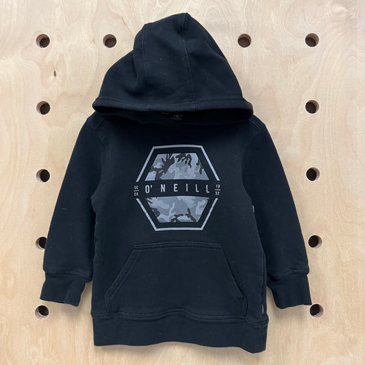 Black + Grey Logo Hoodie