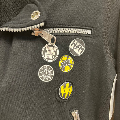 Black + Yellow Zip Hoodie