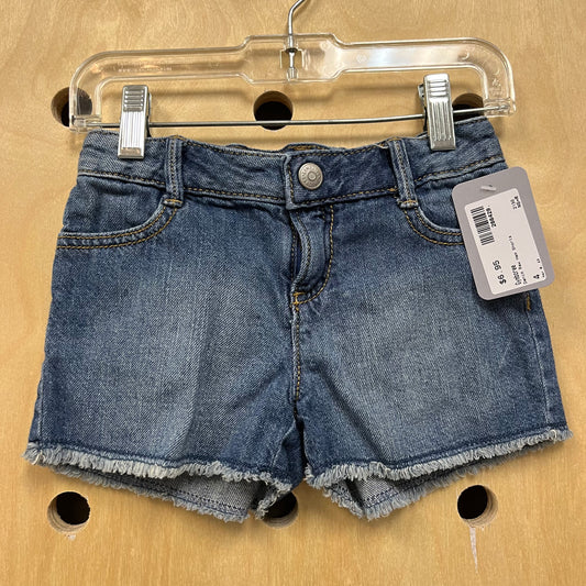 Denim Raw Hem Shorts