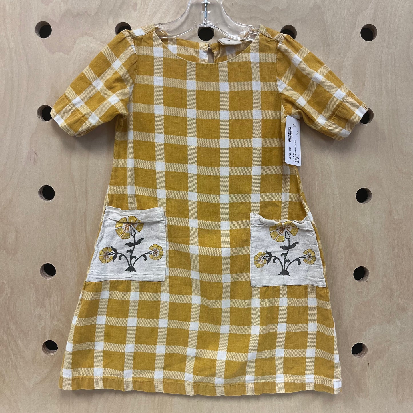 Mustard Floral Dress