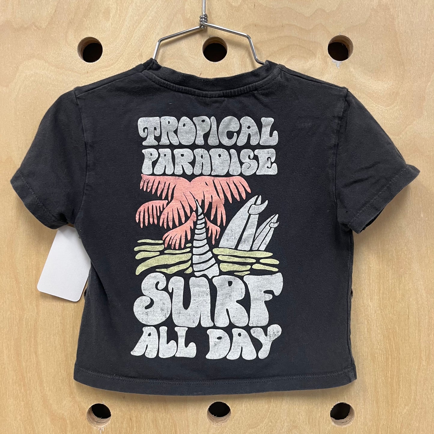Grey Tropical Paradise Tee