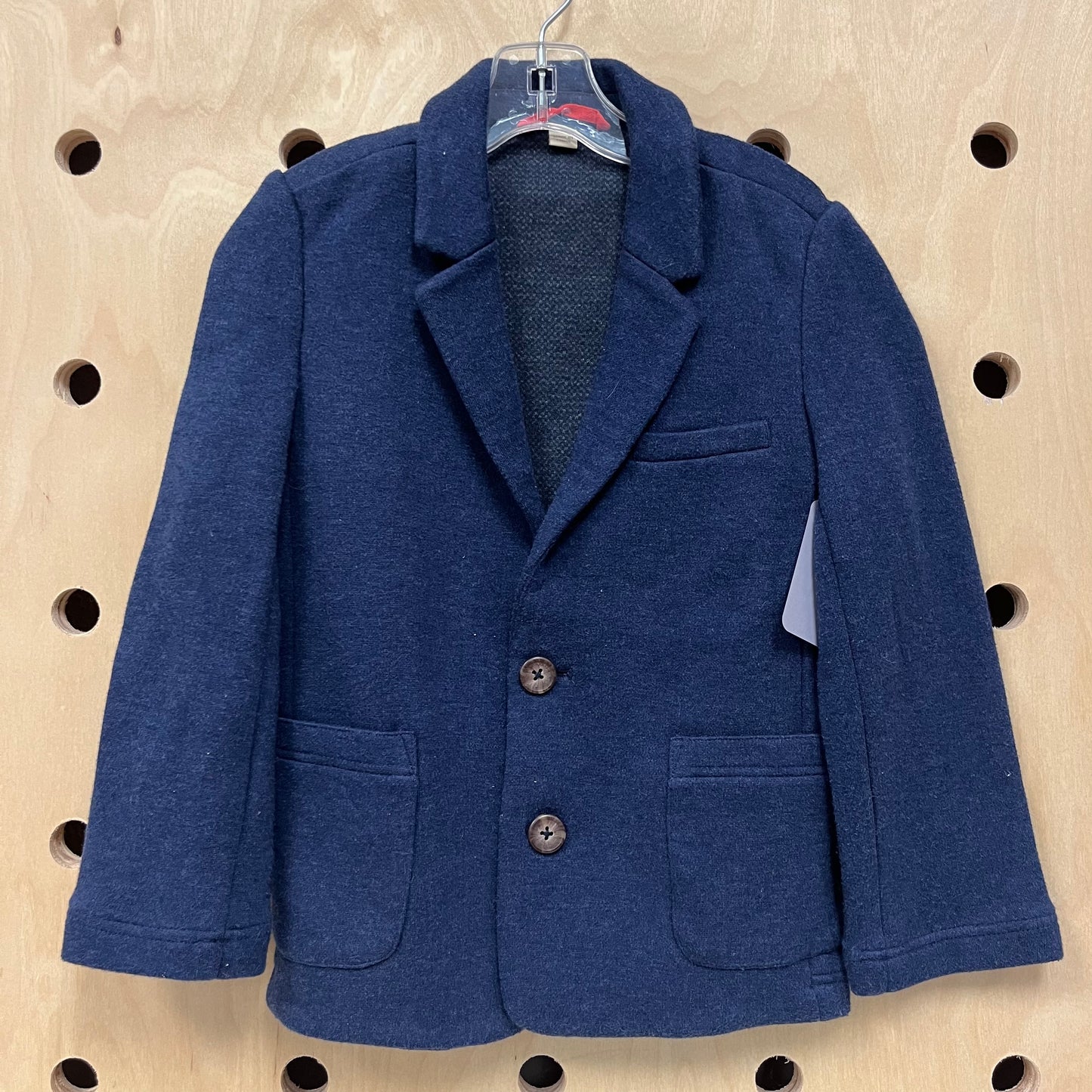 Blue Poly Blend Blazer