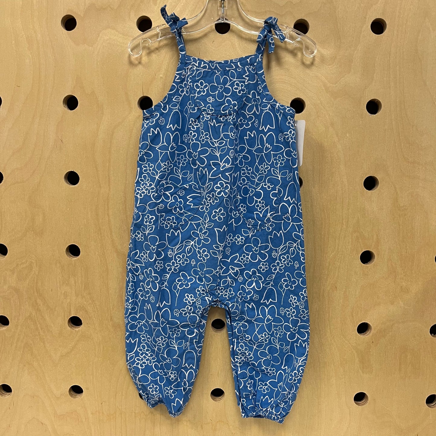 Blue Floral Romper