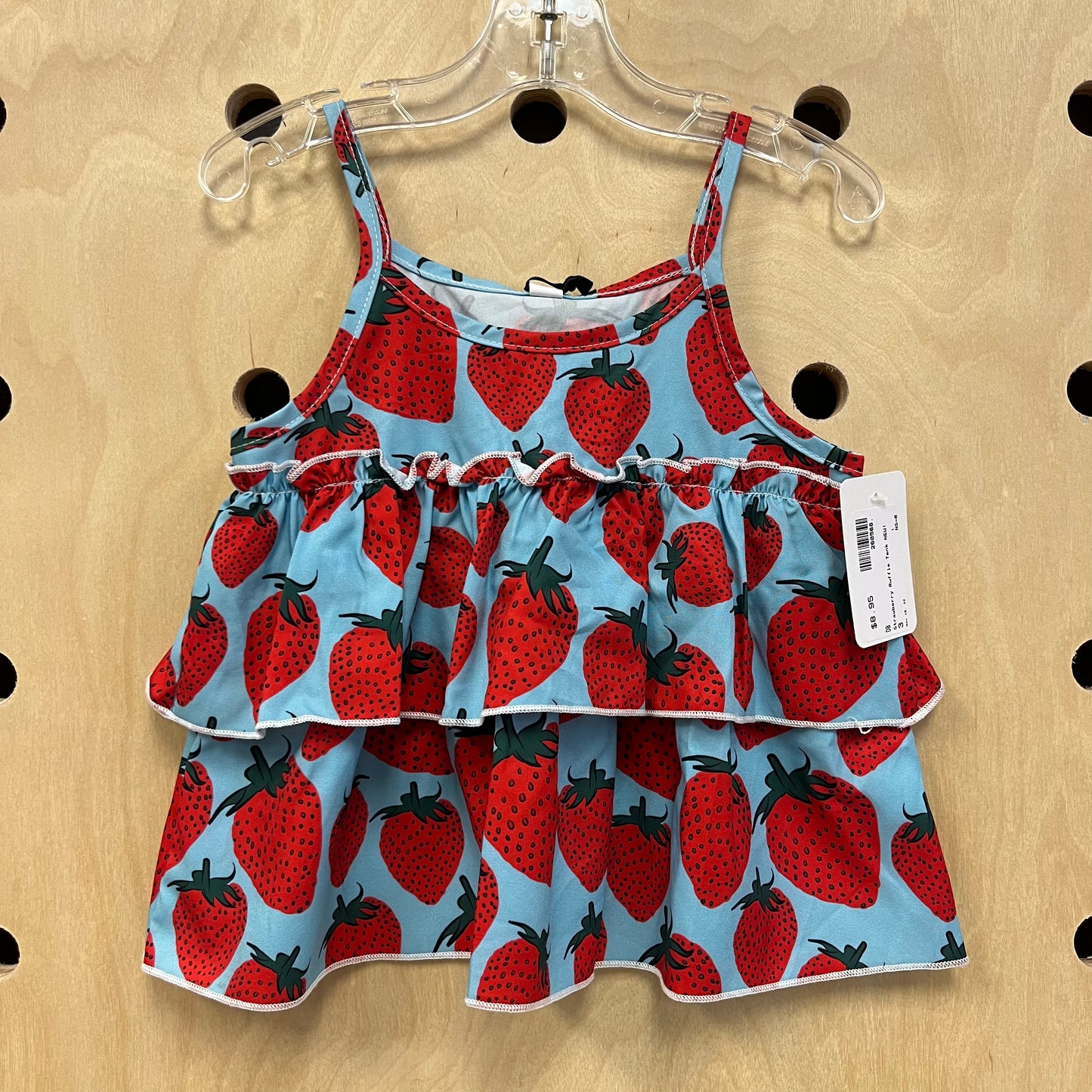 Strawberry Ruffle Tank NEW!