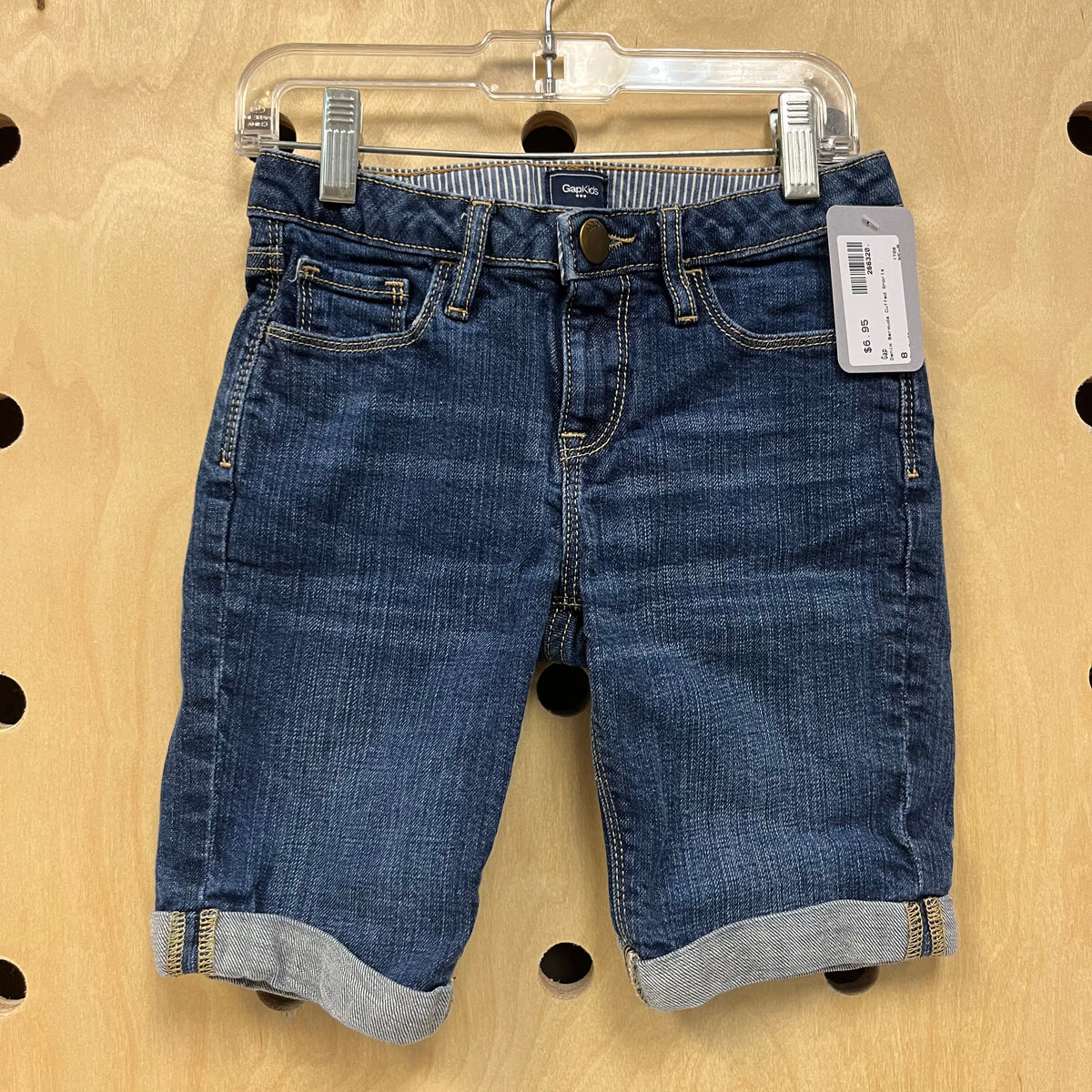 Denim Bermuda Cuffed Shorts