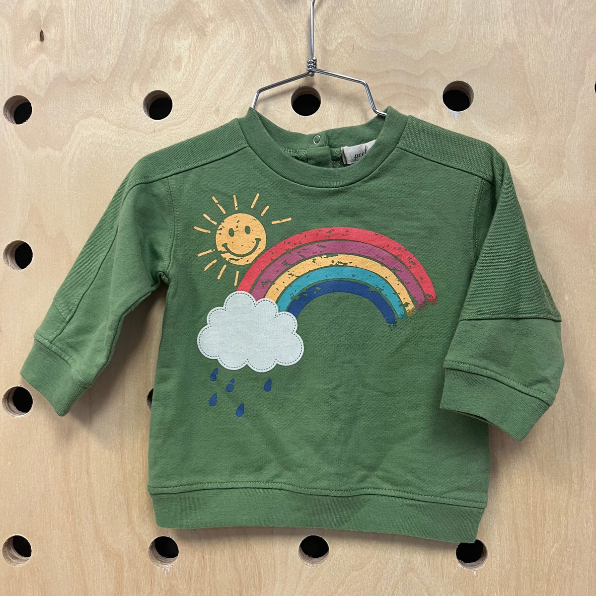 Green Sunny Rainbow Sweatshirt