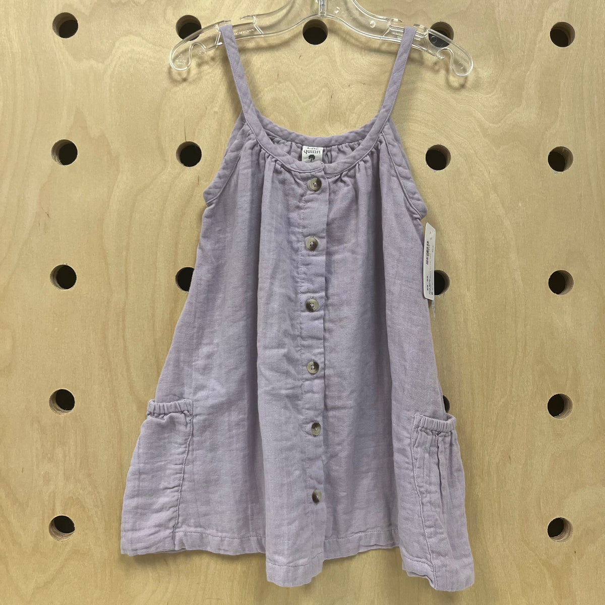 Lavender Organic Button Tank