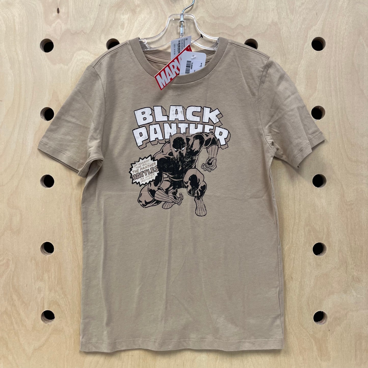 Black Panther Tan Tee NEW