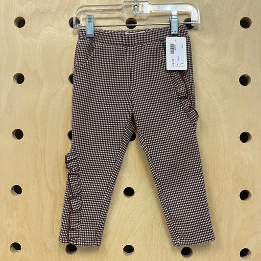 Wine Plaid Pants
