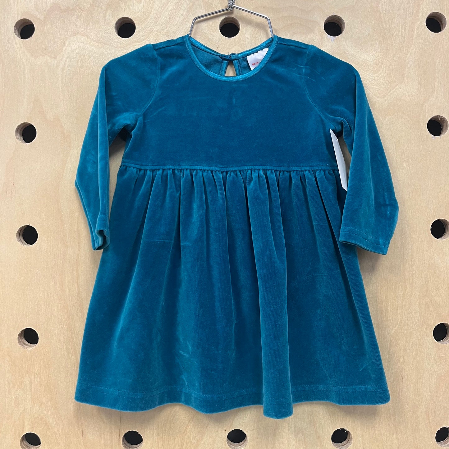 Blue Velour Dress