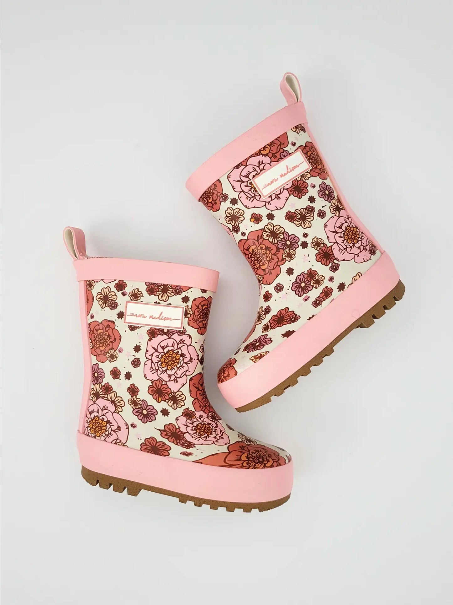 Floral Rain Boot 1Y