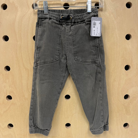 Grey Drawsring Joggers