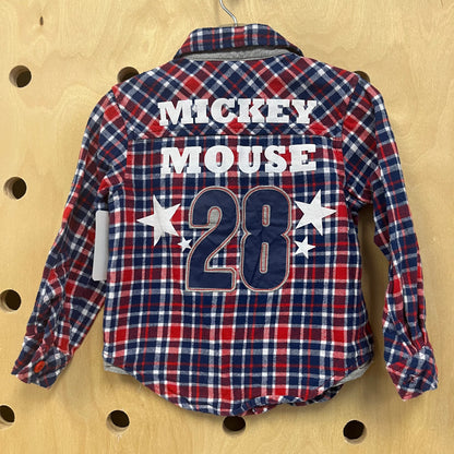 Mickey Applique Flannel