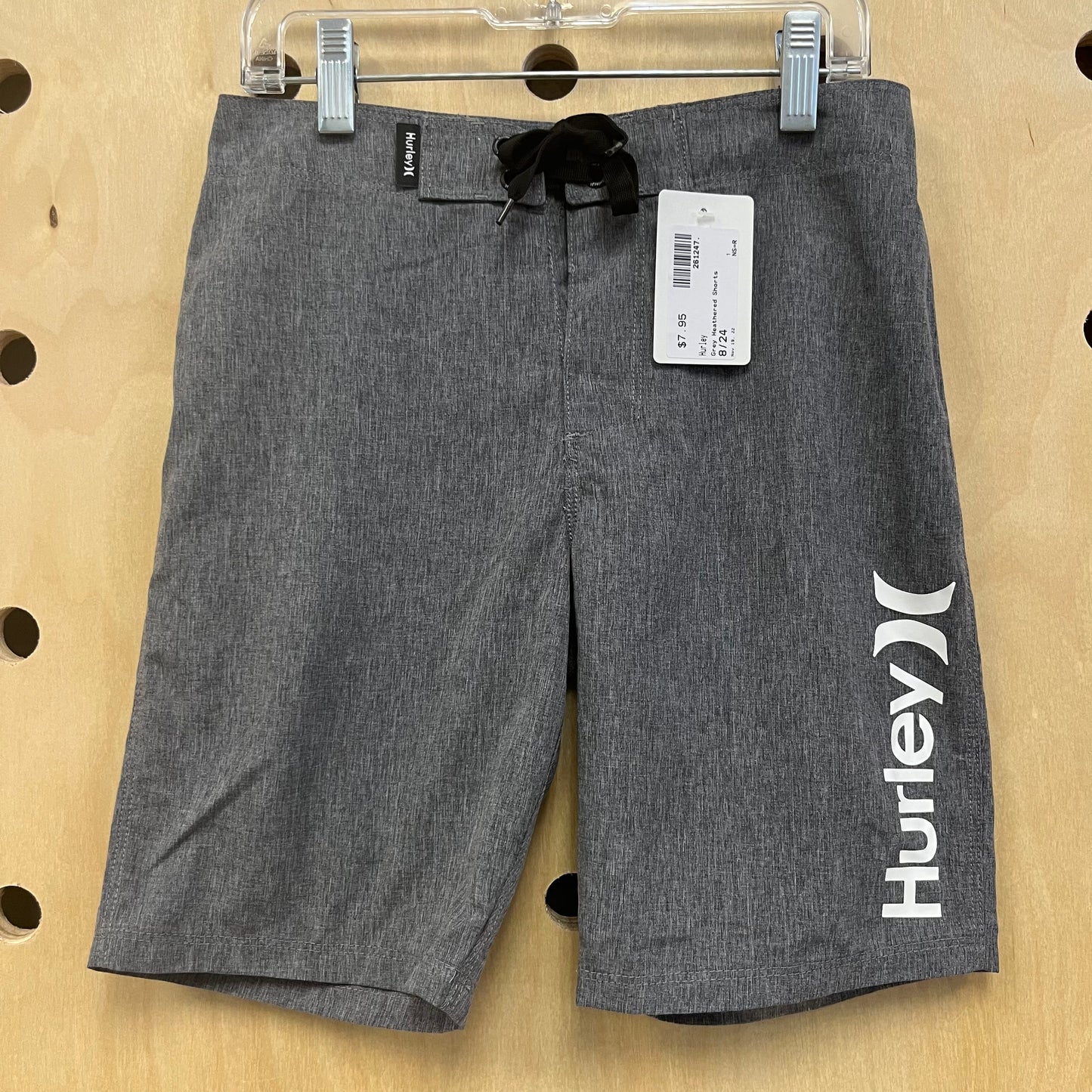Grey Heathered Shorts