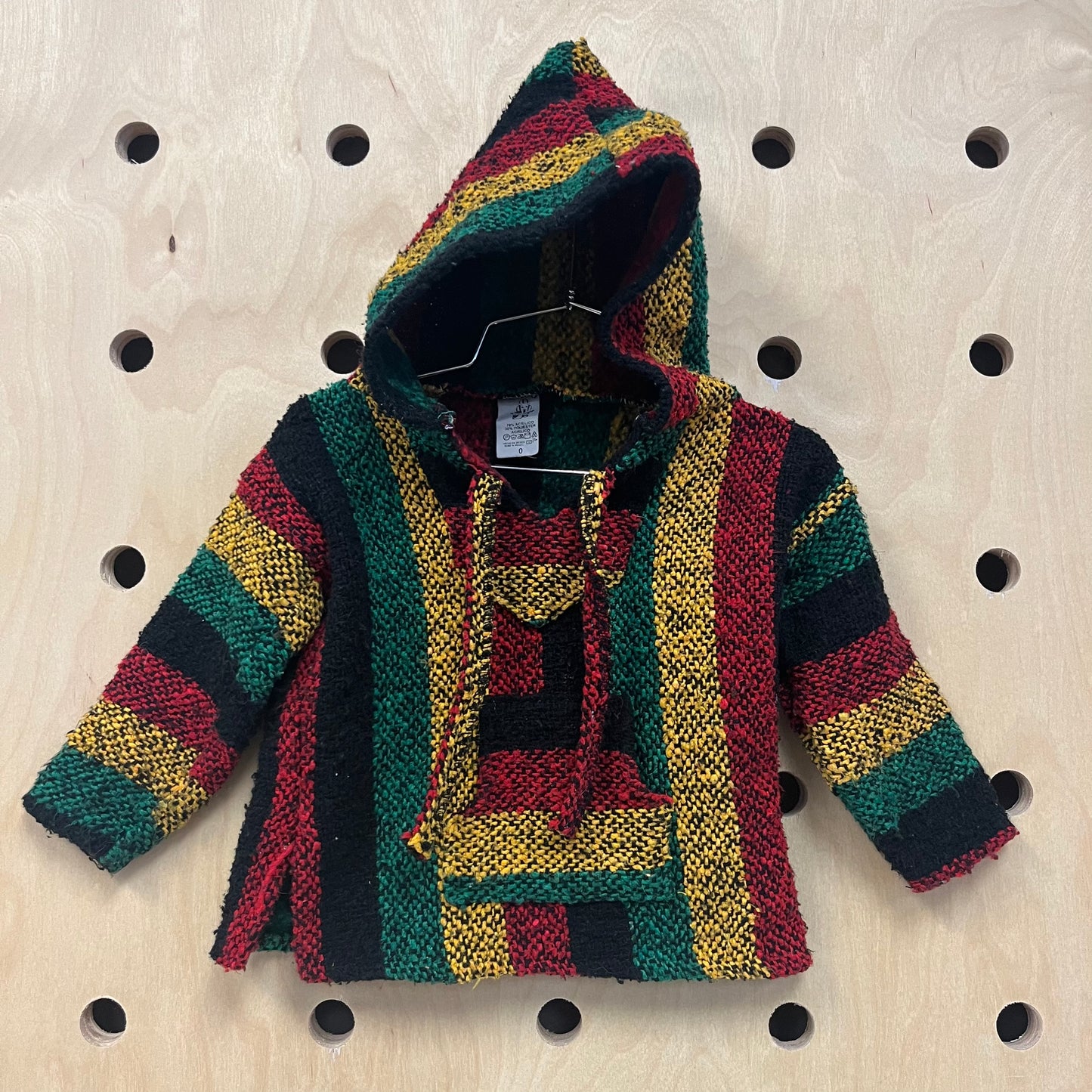 Rasta Knit Baja Hoodie