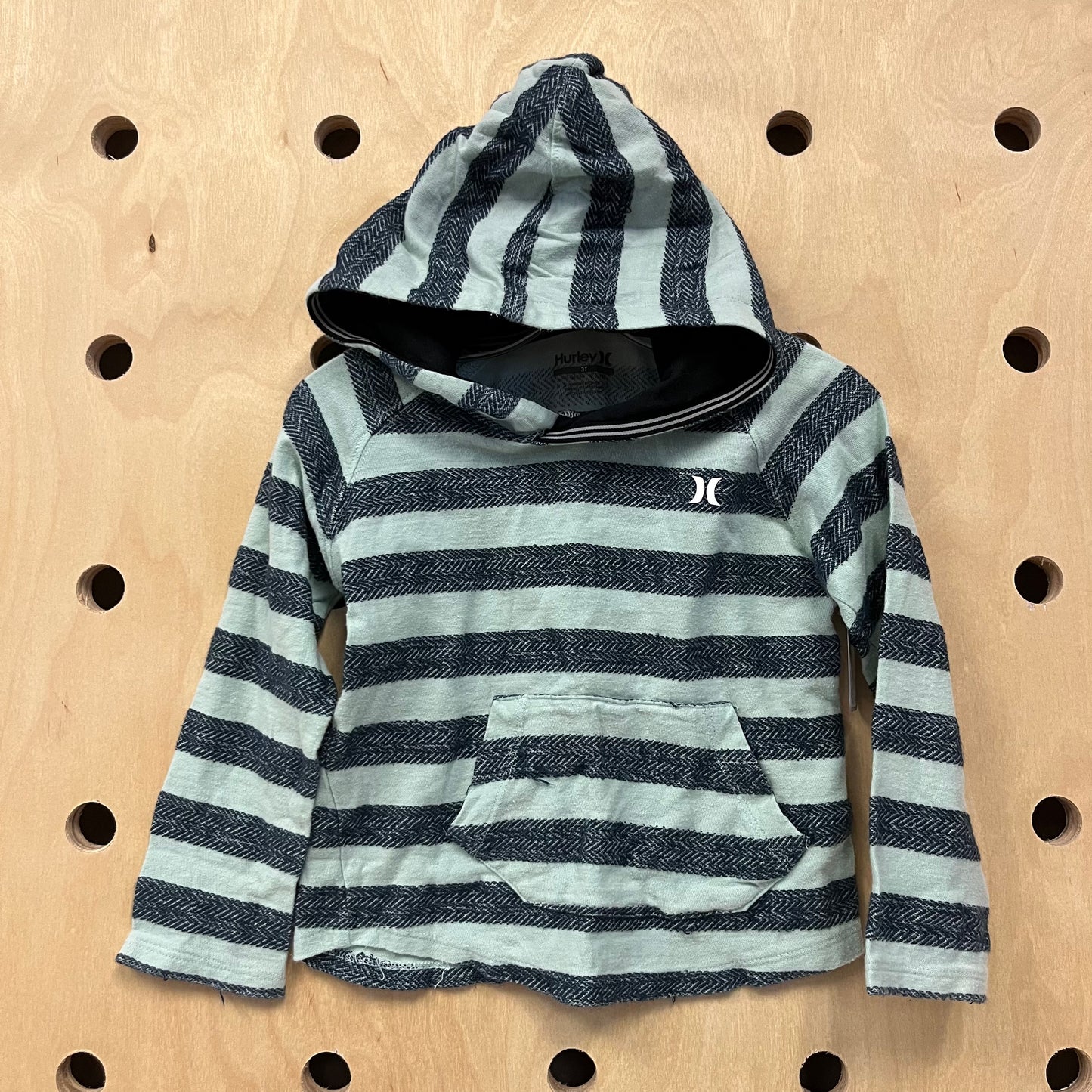 Blue Striped Hoodie Tee