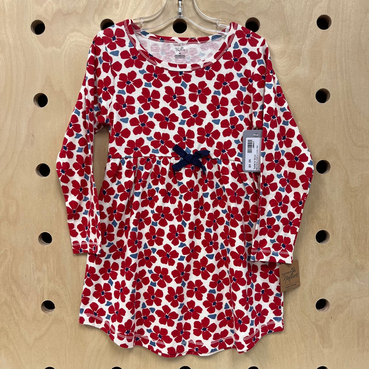 Red Floral Organic Dress NEW!
