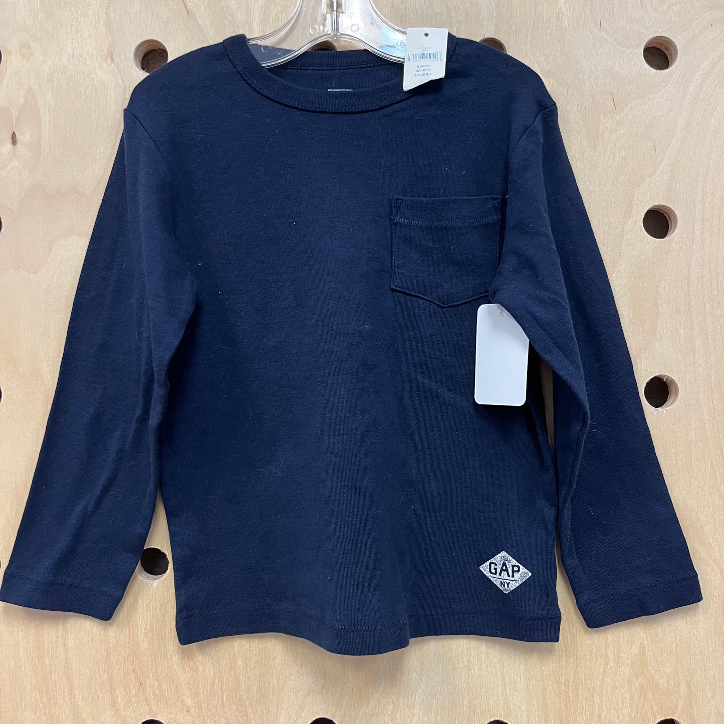 Blue Pocket Long Sleeve