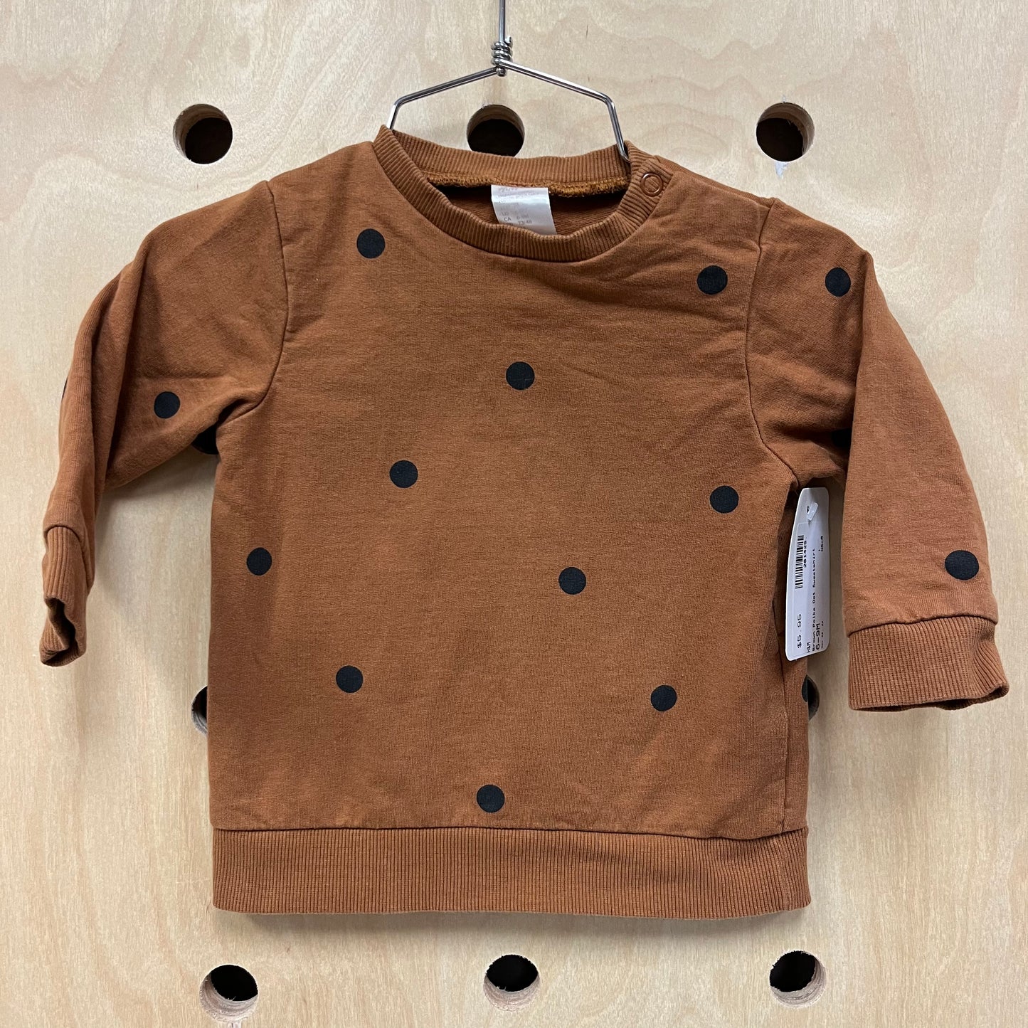 Brown Polka Dot Sweatshirt