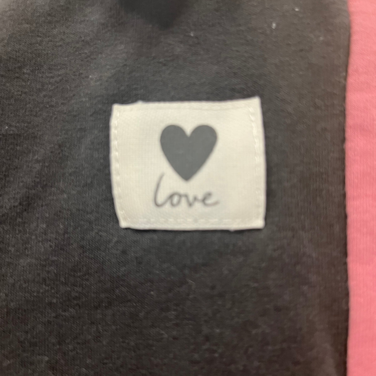 Grey & Pink Love Leggings