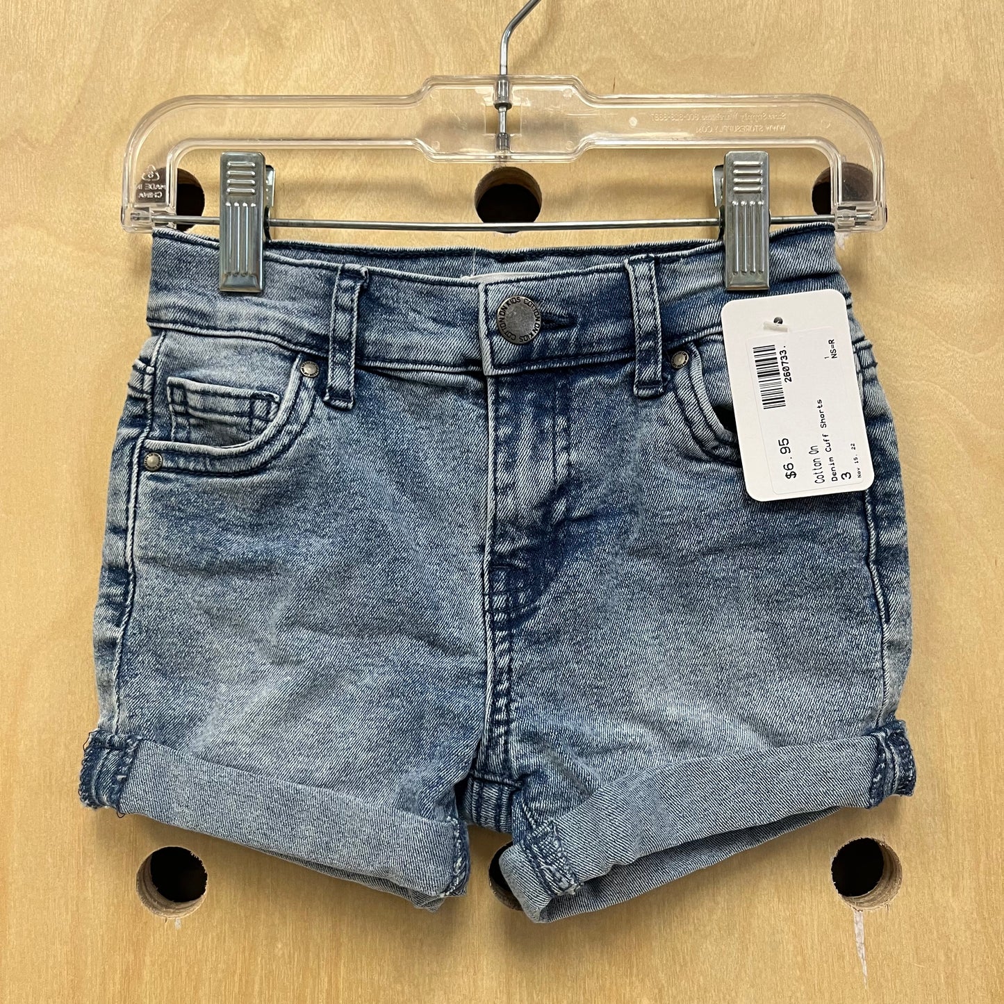 Denim Cuff Shorts