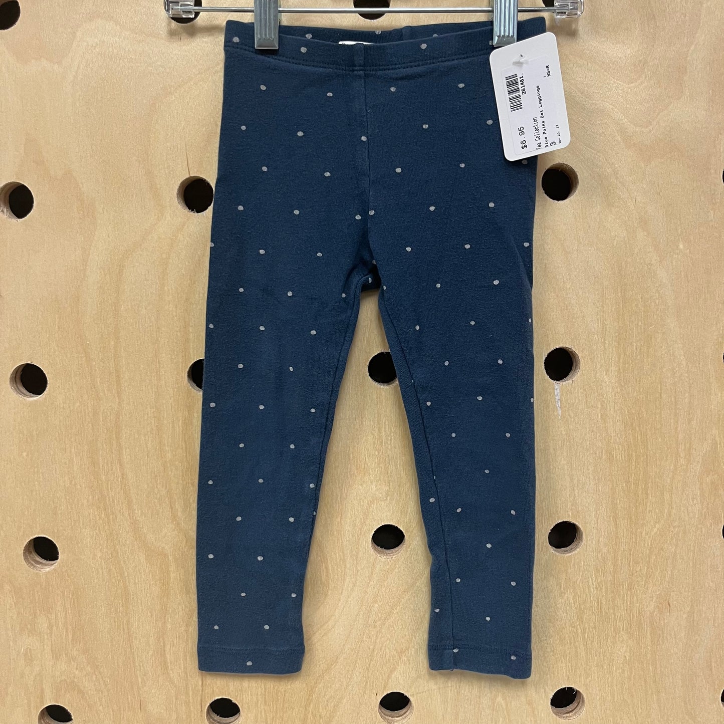 Blue Polka Dot Leggings