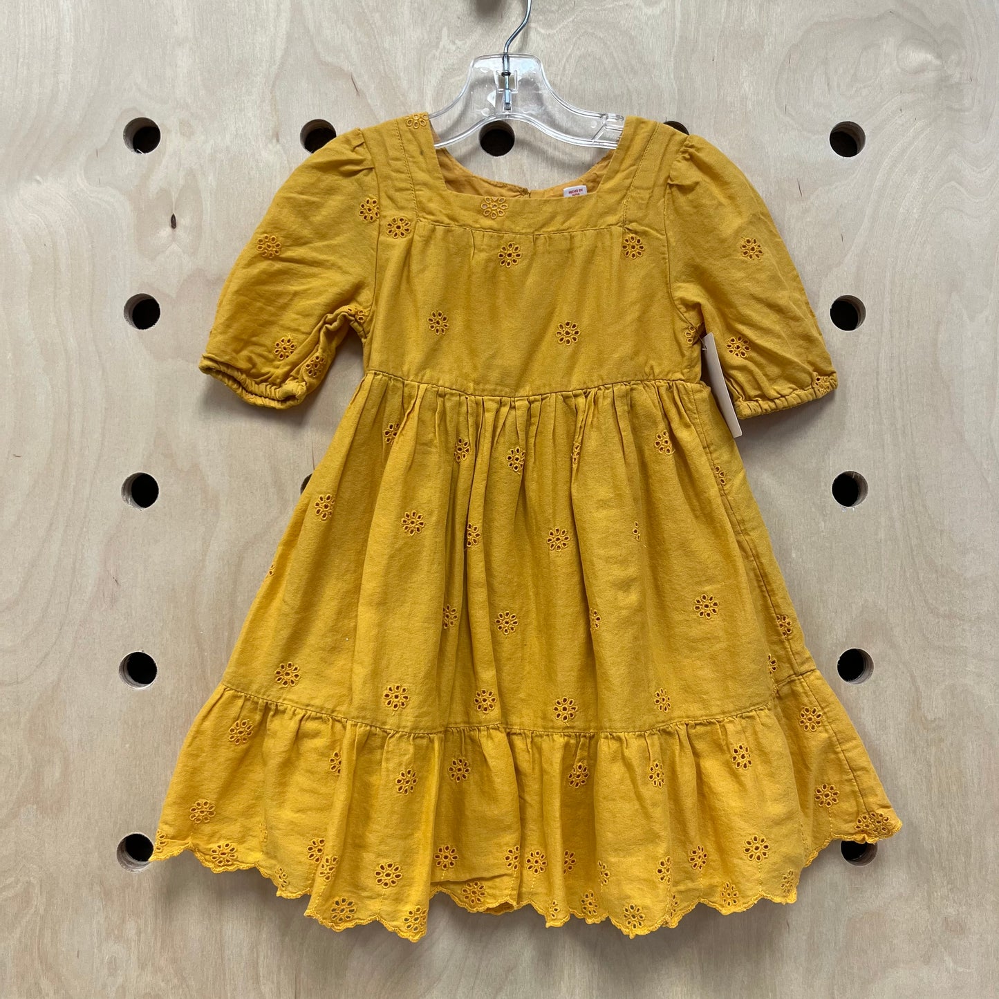 Yellow Eyelet Dress
