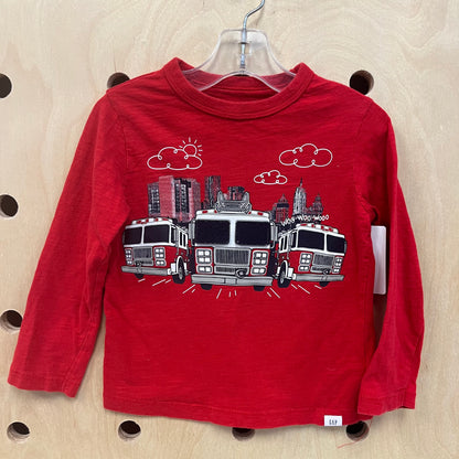 Red Firetruck LS Tee