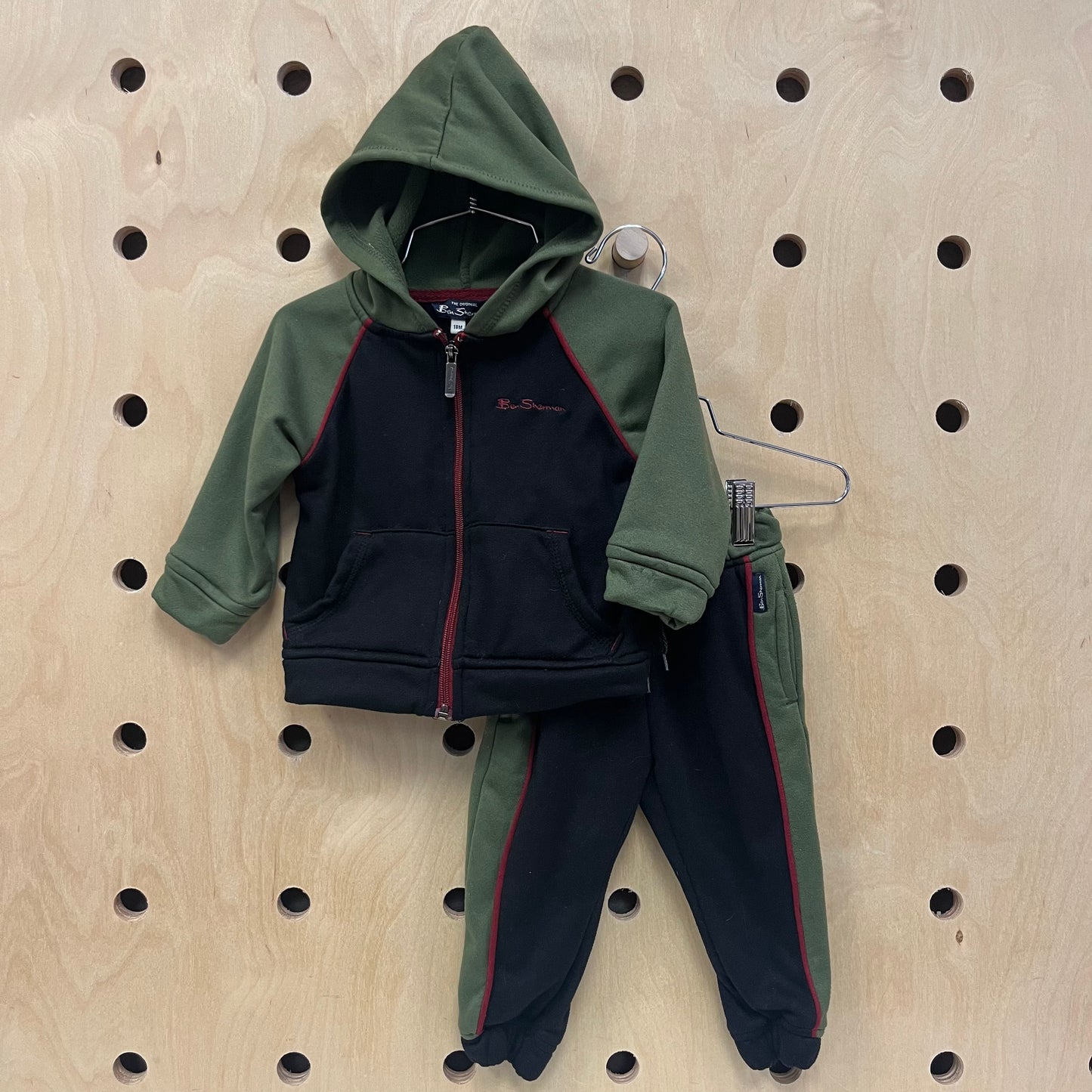 Green & Black Fleece Suit