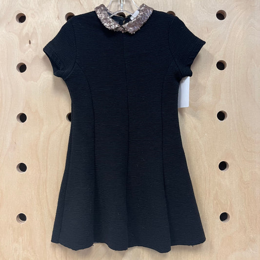 Black & Gold Sequins Dress